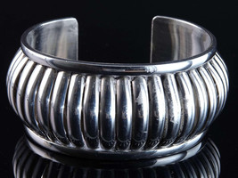 Navajo Sterling Emma Lincoln Cuff Bracelet - $363.83