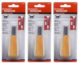 Wooden File Handle 4-1/8&quot; Type B Hardwood/Metal Ferruled, CRESCENT 21522... - $55.32 MXN
