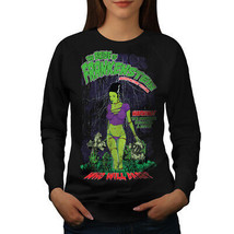 Wellcoda Frankenstein Bride Womens Sweatshirt, Monster Casual Pullover Jumper - £22.63 GBP+
