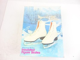 Vintage American Rocket Insulated Figure Skates Womens 7 White - £38.70 GBP