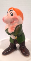 Grumpy Disney World 1980 Ceramic Figurine Handpainted 3&quot; tall Exc condition - £7.51 GBP