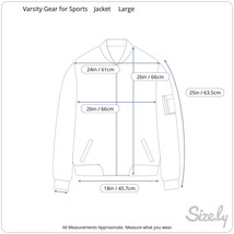 VARSITY GEAR for Sports Vintage Men JACKET wool leather w lion logo sz L bomber - £100.84 GBP