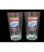 6&quot; Set of 2 Miller Lite U.S. Armed Forces - We Salute You Glasses Pint - $29.85 CAD