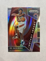 2019-20 Panini Prizm Rui Hachimura Rookie Silver Instant Impact Wizards - £3.10 GBP