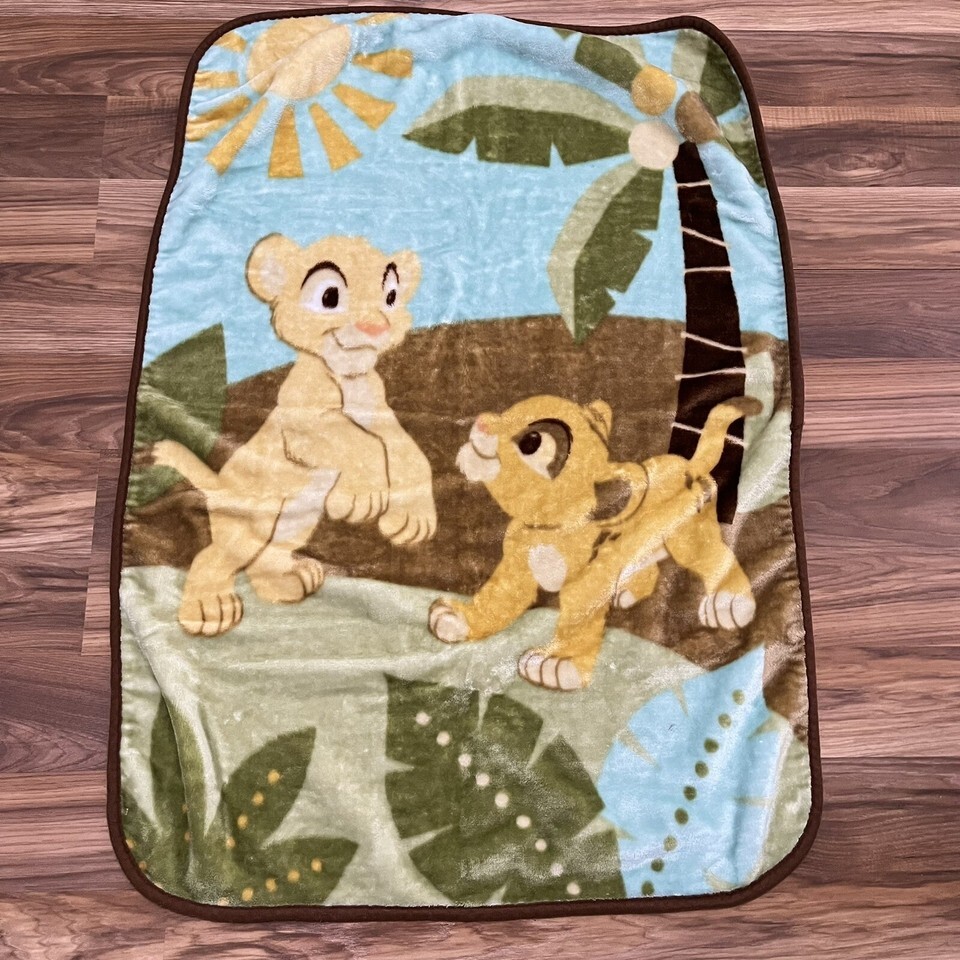 Lion King Simba Nala Plush Baby Blanket 29x40 - Blankets & Throws