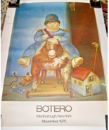VINTAGE “BOTERO MARLBOROUGH, NEW YORK, NOVEMBER 1975&quot; LARGE POSTER - “PE... - €444,26 EUR
