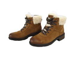 UGG Harrison Cozy Lace Suede Boot Women&#39;s Waterproof Wool Blend-Lined Brown Shoe - £77.40 GBP+