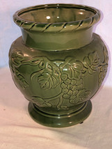 Green Hosley Pottery Vase Mint 8  inch H USA - $23.99