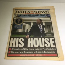 New York Daily News: Nov 10 2008, Obama Tours White House as Pres-Elect - £15.02 GBP