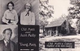 Old Matt Aunt Molly Old Matt&#39;s Cabin Shepherd Hills Branon Missouri Postcard C57 - £2.36 GBP