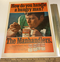 Vtg Print Ad Campbells The Manhandlers Soup Gerry Philbin Ephemera 13.5 x 10.25 - £10.93 GBP