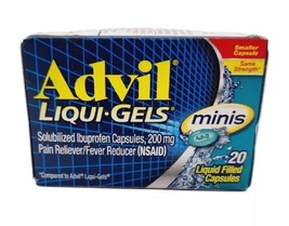 Advil Liqui-Gels Minis Pain &amp; Headache Reliever Ibuprofen 200 Mg 20 Ct E... - $8.41