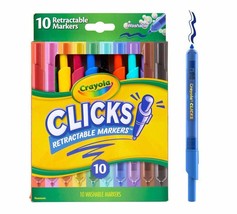 Crayola Clicks Retractable Markers, 10 Count - £29.49 GBP