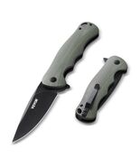 Folding Pocket Knife 3.5 in/8.8 cm D2 Steel Blade G10 Handle Pocket Clip - $329.92 MXN