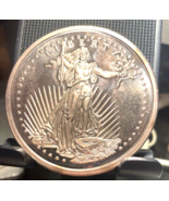 Vintage &amp; Rare 5oz .999 Silver  St Gaudens Style Round - €218,93 EUR