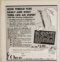 1968 Print Ad Orvis Fly Tying Threader for Fishing Manchester,Vermont - £8.87 GBP