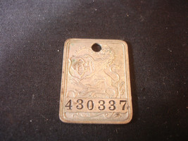 Old Vtg Collectible #430337 CB Tag Plate 1&quot; x 1&quot; Decorative Lion - £15.94 GBP