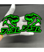 2 BADGES Godzilla Badges Emblem RAGING 7.3 Green/Black, Fender Angry Agg... - €37,55 EUR