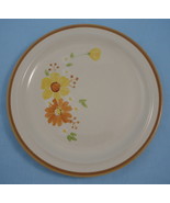 Stoneware Dinner Plate Orange Yellow Floral Casual Classic Autumn Glory ... - £2.07 GBP