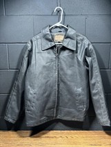 Vintage Arizona Jean Co. Faux Leather Bomber Motorcycle Jacket Men’s Sz M - £39.33 GBP