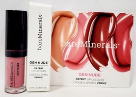 BareMinerals Gen Nude CAN&#39;T EVEN Patent Lip Lacquer Lipstick Pink .06 oz... - $242.98 MXN