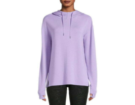 Athletic Works Women&#39;s Mock Neck Hoodie, Island Purple Size M (8/10) - $18.80