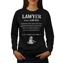 Wellcoda Lawyer Dictionary Womens Sweatshirt, Definition Casual Pullover Jumper - £22.86 GBP+