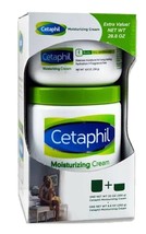  Cetaphil Moisturizing Cream  28.8oz  Dry Sensitive Skin Lotion Family-Size  - £22.02 GBP