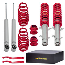 STREET COILOVER KIT FOR VW MK4 GOLF/GTI /JETTA / NEW BEETLE - Red (99-04) - £161.85 GBP
