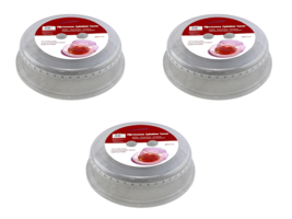 Microwave Splatter Plate Cover 3 Piece Vented 10 Inch Food Grade BPA Fre... - $10.88