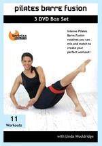 Pilates Barre Fusion 3 Dvd Set 11 Workouts New Linda Wooldridge - £19.32 GBP
