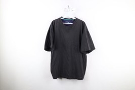 Vtg 90s American Eagle Outfitters Mens Large Faded Blank Pocket T-Shirt Black - £31.71 GBP