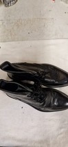 Men’s DUNE Black Leather Luxury &amp; Classic Style Dress Shoes Size 7 Express - £30.96 GBP