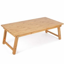 Large Size Floor Desk Floor Table Tray With Folding Legs Adjustable Low ... - $162.99