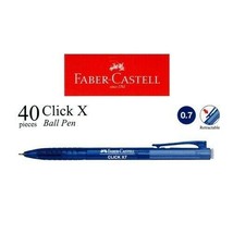 Faber-Castell Click X7 Pen 0.7mm Needle Point Retractable Blue Ball Pen ... - £29.29 GBP