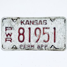  United States Kansas Permanent Power Unit License Plate PWR 81951 - £14.69 GBP