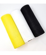 Bumblebee 10&quot; Non-Metallic Deco Mesh Ribbon Rolls (Bee Yellow, Black, Wh... - £20.45 GBP