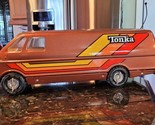 Vintage Tonka Custom Van 3985 Sliding Door Pressed Steel 19&quot; L Brown Spa... - $249.95