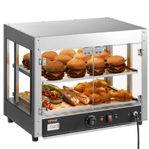 VEVOR 2-Tier Commercial Food Warmer Countertop Pizza Cabinet with Water Tray - $5,584.18 MXN