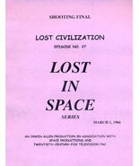 1966’s LOST IN SPACE: LOST CIVILIZATION Episode #27 TV series script - $35.07 CAD