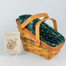 Longaberger 1990 Shades of Autumn Small Vegetable Basket With Liner &amp; Protector - £22.95 GBP