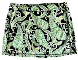 T by Talbots Navy Blue, Green, White Paisley Knit Pull On Skort Size 3X - £26.34 GBP