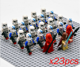 23pcs Star Wars 501st Legion CloneTrooper Stormtrooper Red Guard Minifigures  - £27.72 GBP