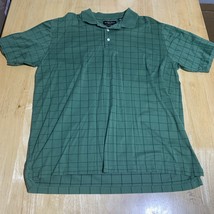 Jack Nicklaus Golden Bear Mens Polo Shirt Golf Performance Checkered Sz L - $320.04 MXN