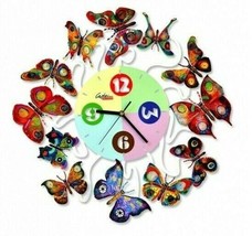 Metal &quot; Spring Time Clock &quot; sculpture hand painted by DAVID GERSTEIN - £389.57 GBP