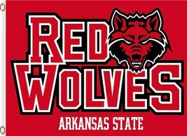 Arkansas State Red Wolves Hand Flag 3x5ft - £12.57 GBP