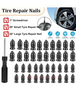 40Pc Car Vacuum Tire Nail Rubber Screw Nails With Screwdriver Repair Too... - €13,11 EUR