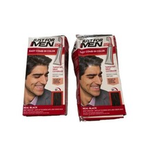 Lot of 2 Just For Men Easy Comb-in Hair Color for Men with Applicator Real Black - $19.40