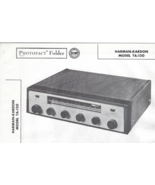 1957 HARMAN-KARDON TA-120 AM FM Radio RECEIVER Photofact MANUAL Tube TA1... - £7.92 GBP