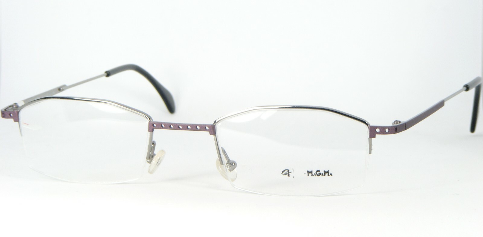 MGM M37 F3 Lunettes Violettes/Argentées Monture Métallique 50-21-150mm A... - $106.02
